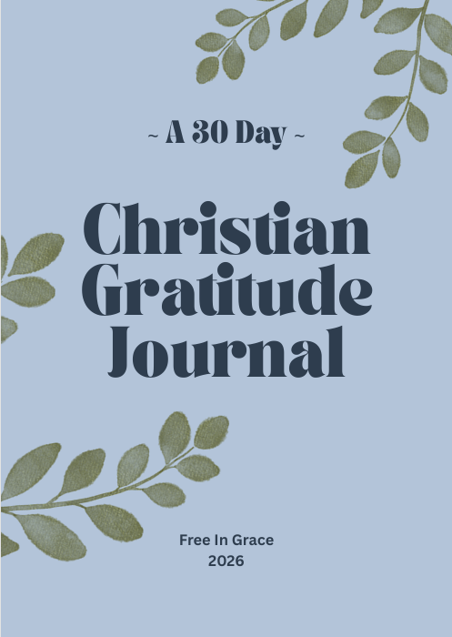 A 30 Day Christian Gratitude Journal for iPad & GoodNotes (Blue)