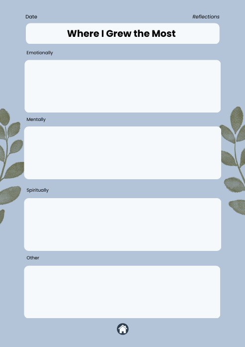 A 30 Day Christian Gratitude Journal for iPad & GoodNotes (Blue)