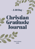 A 30 Day Christian Gratitude Journal for iPad & GoodNotes (Purple)