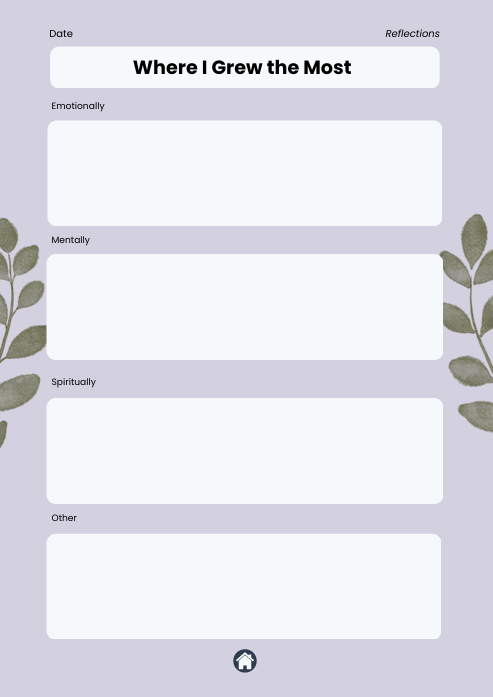 A 30 Day Christian Gratitude Journal for iPad & GoodNotes (Purple)
